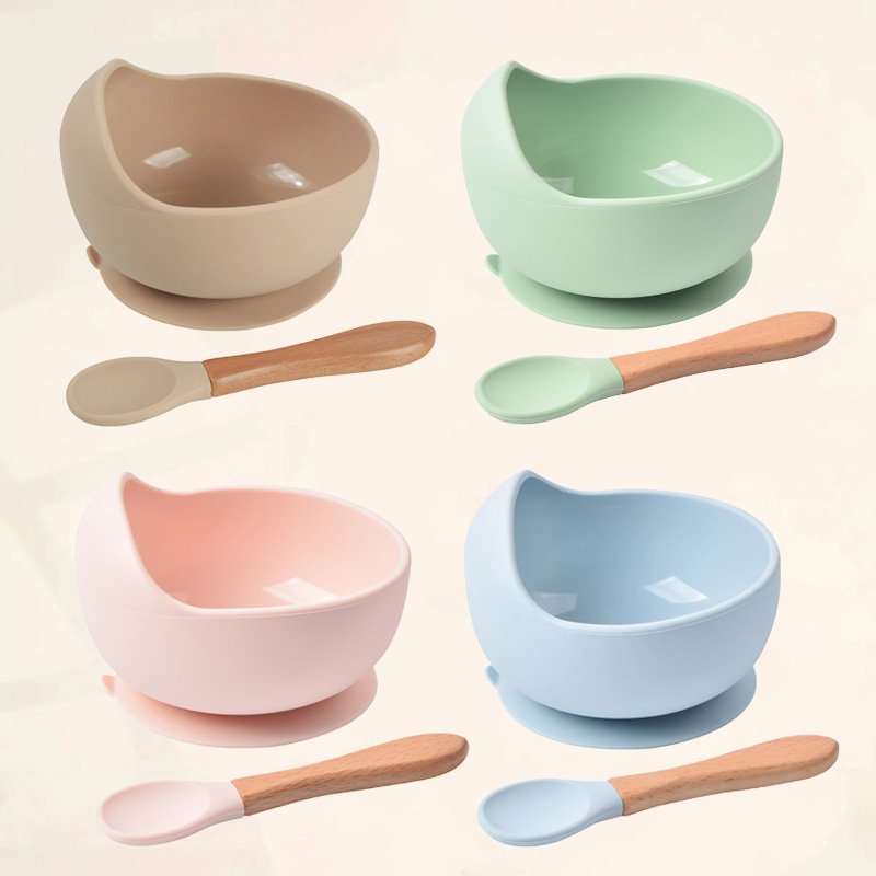 Baby Food Tracker - Food Grade Silicone Baby Feeding Bowl