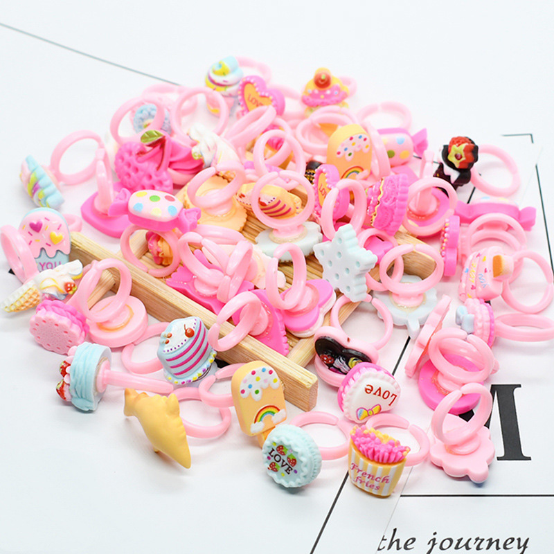 Baby Food Tracker - 20pcs/lot Cute Kids Rings Candy Color