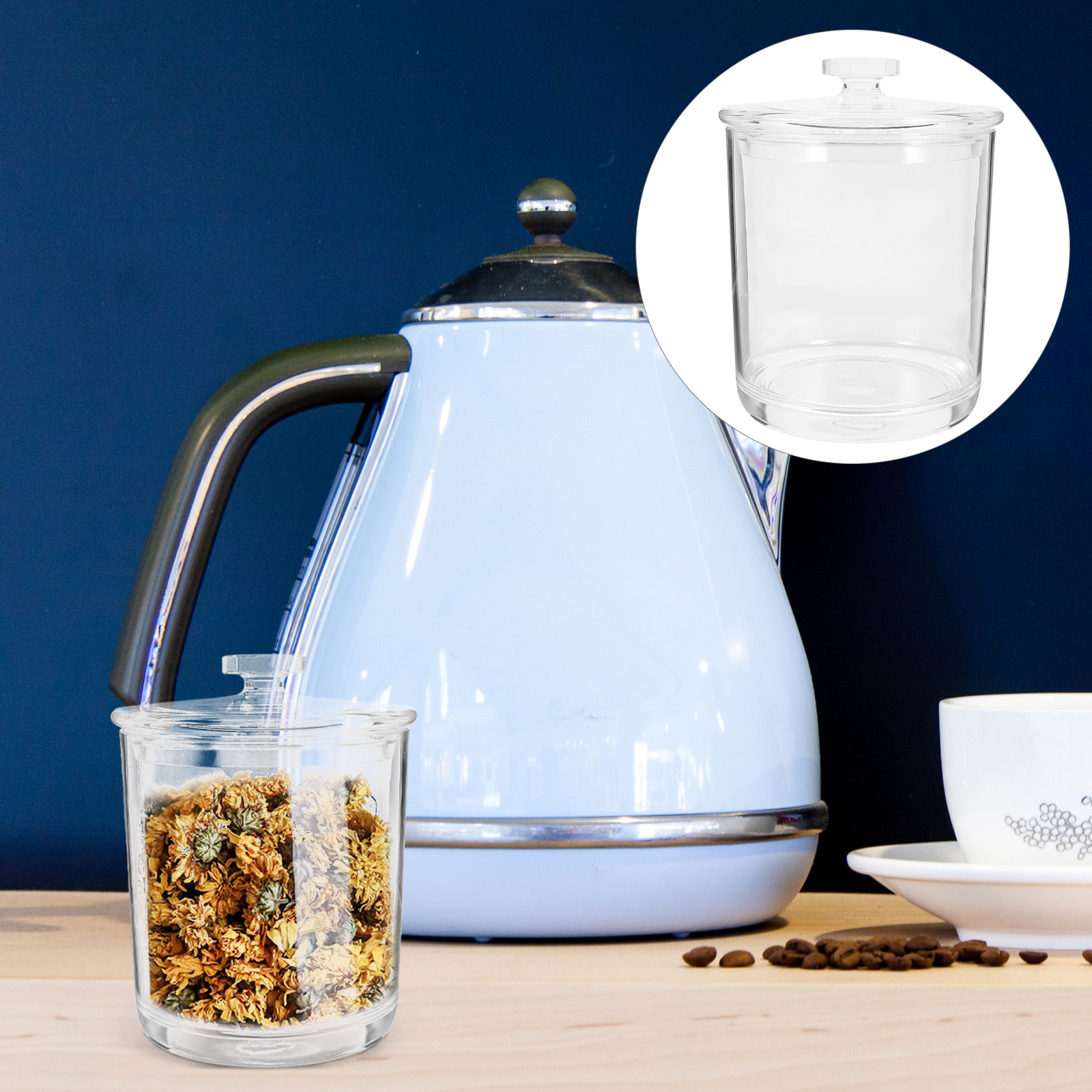 Snack Container Travel - Transparent Tea Storage Jar Acrylic Canister