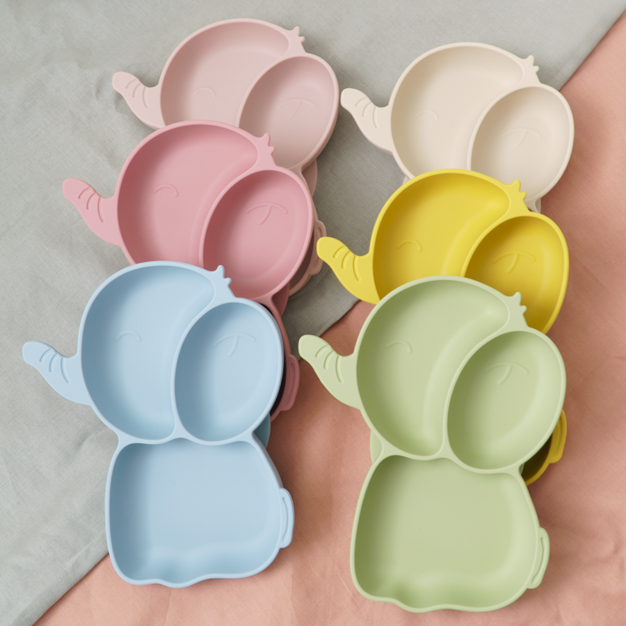 Baby Food Universe - 1PCS Baby Silicone Dining Dishes Plate