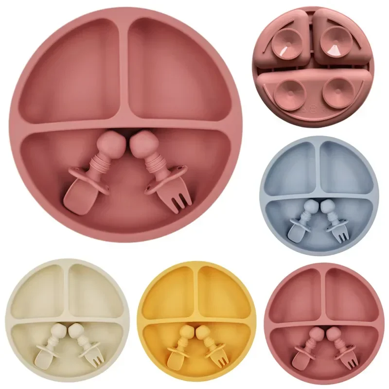 Baby Food Tracker - 3Pcs Silicone Baby Feeding Set BPA