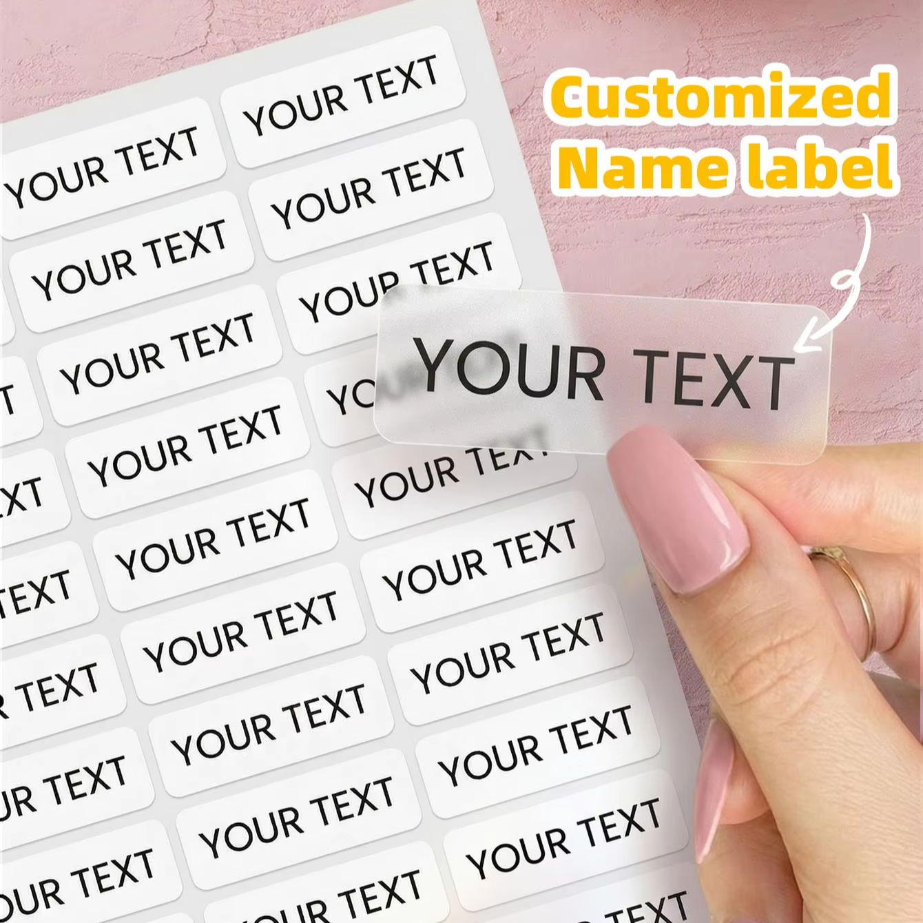 1-300Pcs Custom Name Waterproo - Snack Container Travel ulasan dan harga