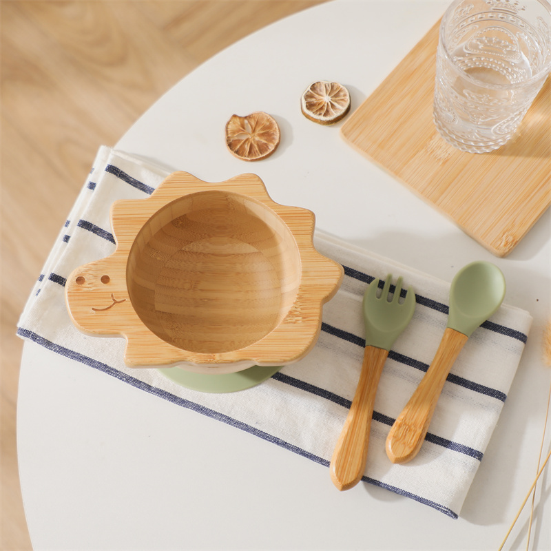 Baby Wooden Tableware Set Dino - Baby Food Universe ulasan dan harga