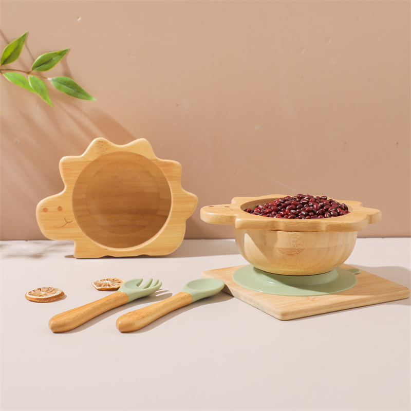 Baby Wooden Tableware Set Dino - Baby Food Universe ulasan dan harga