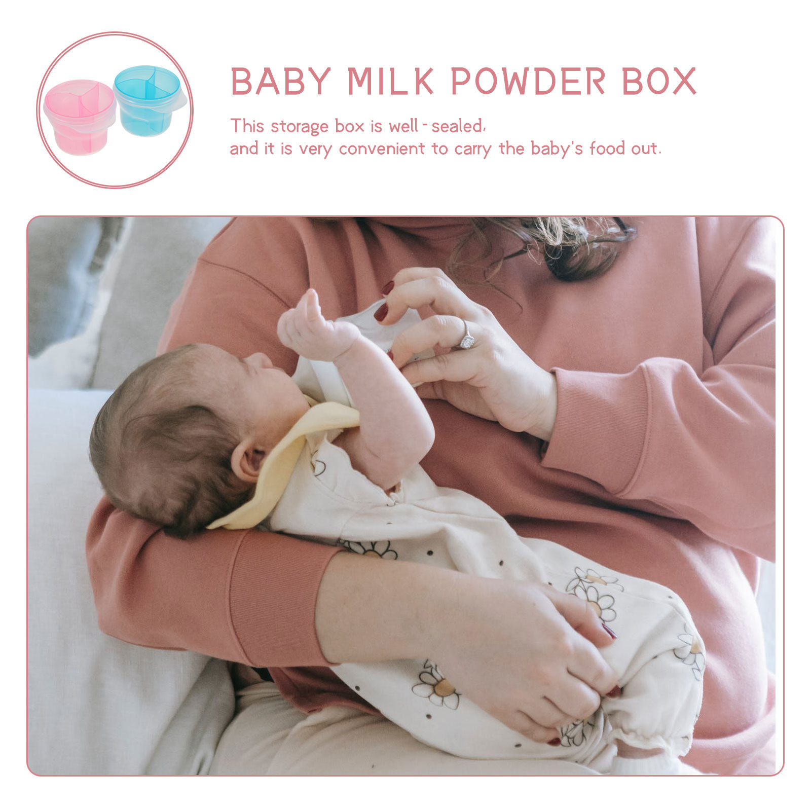4Pcs Baby Food Storage Box Mil - Snack Container Travel ulasan dan harga