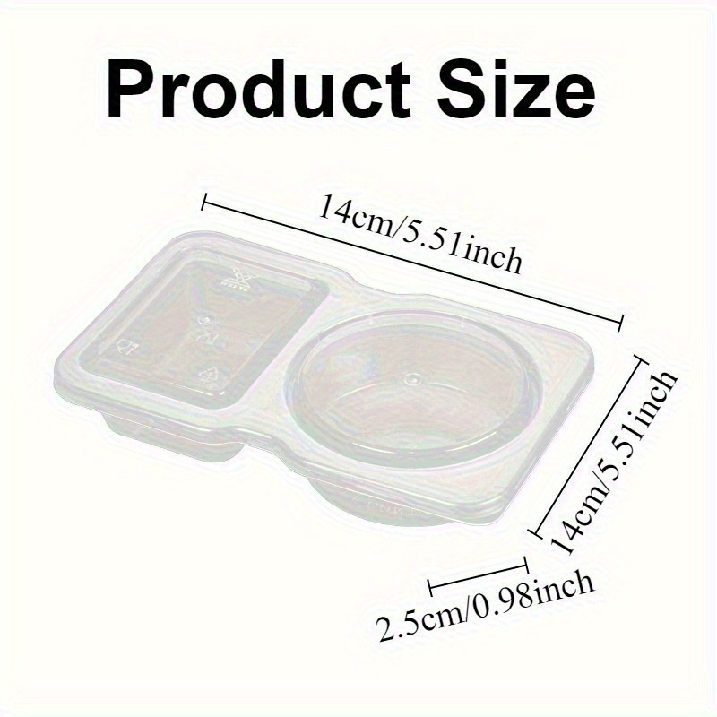 5/10/20PCS Double Compartment  - Snack Container Travel ulasan dan harga