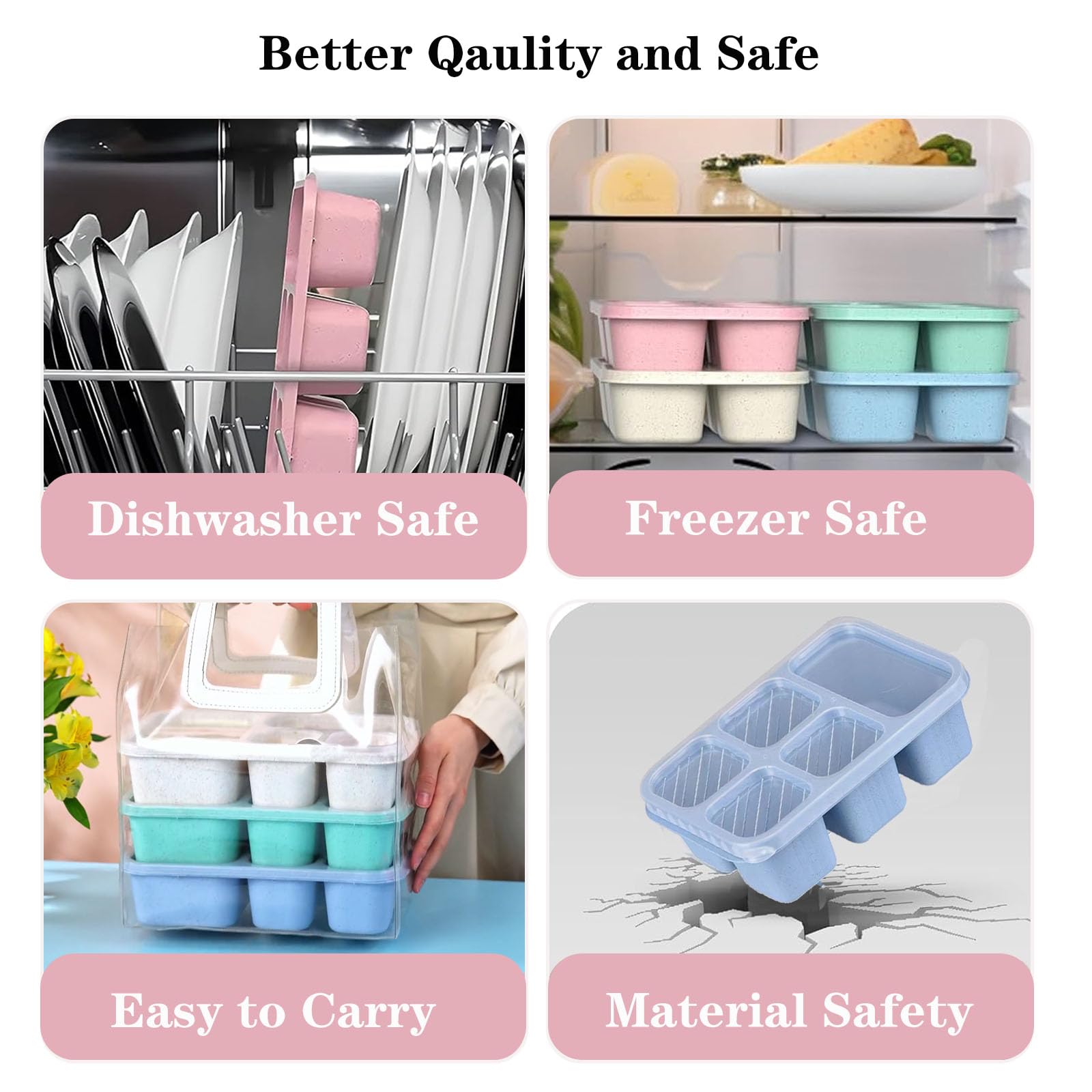1PC, Bento Lunch Box, Suitable - Snack Container Travel ulasan dan harga