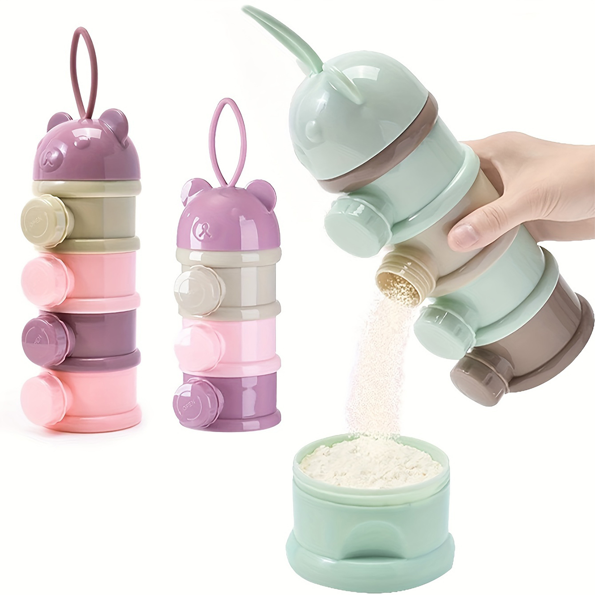 Large Capacity Baby Milk Powde - Snack Container Travel ulasan dan harga