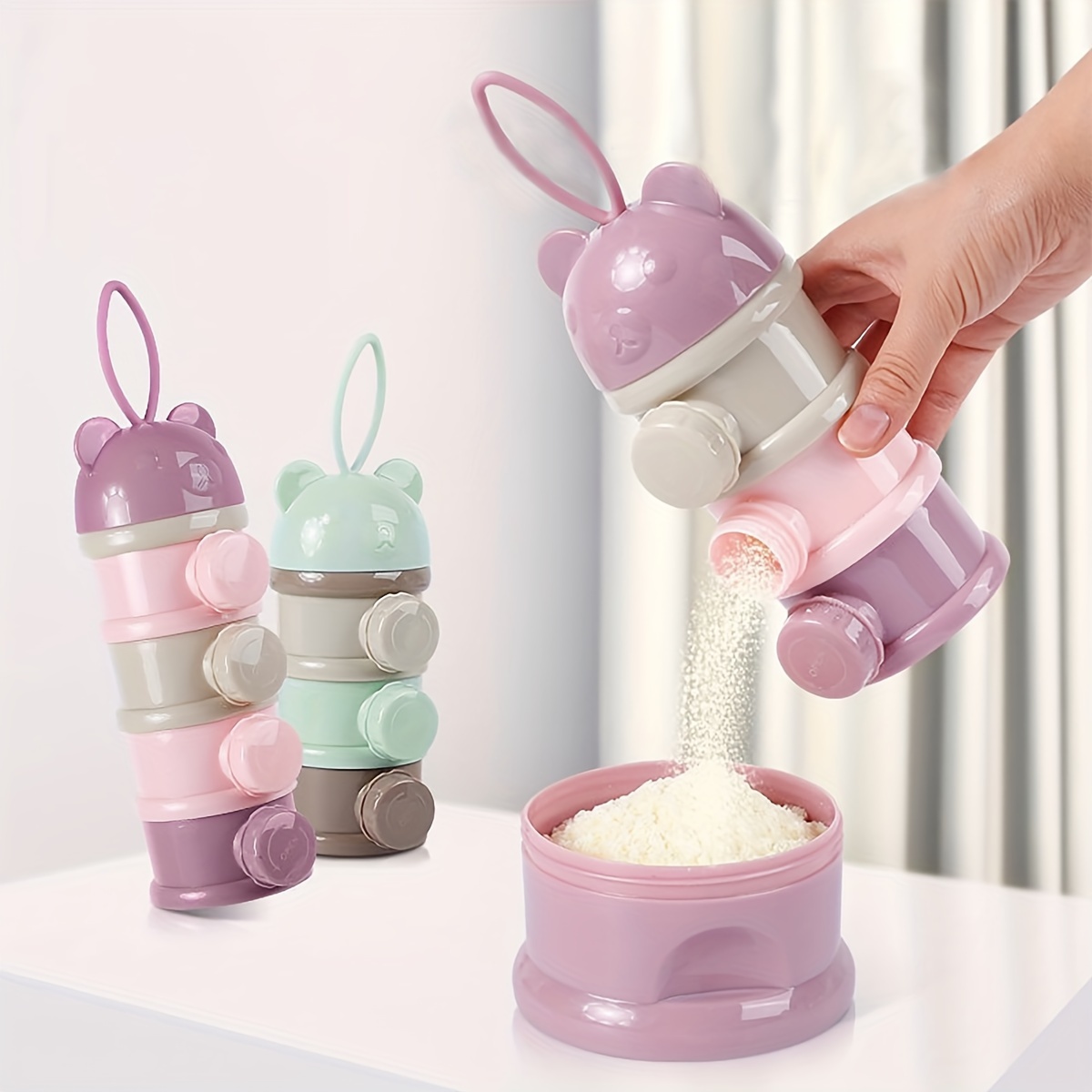 Large Capacity Baby Milk Powde - Snack Container Travel ulasan dan harga