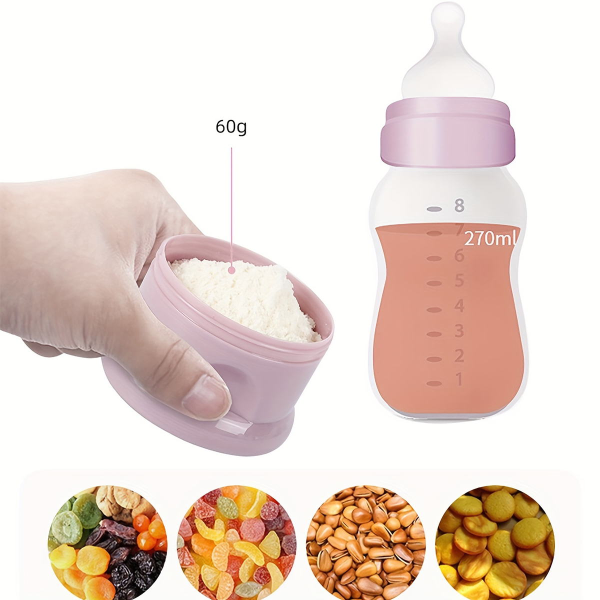 Large Capacity Baby Milk Powde - Snack Container Travel ulasan dan harga