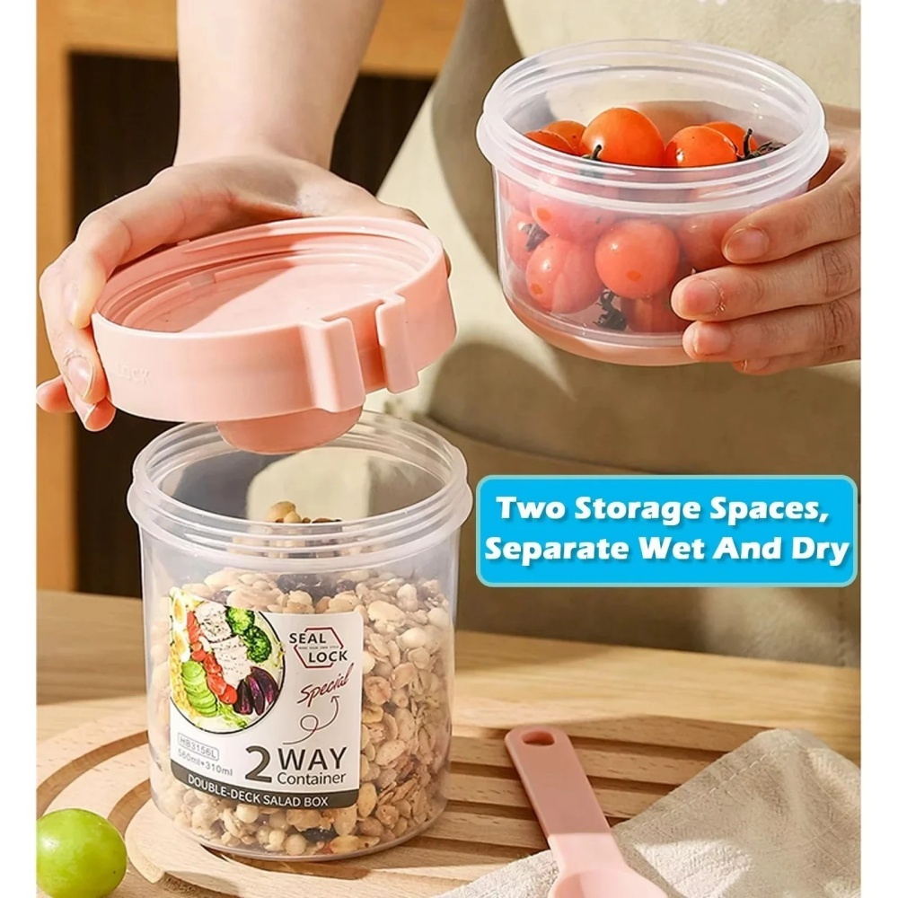 Portable Salad Cup Breakfast C - Snack Container Travel ulasan dan harga