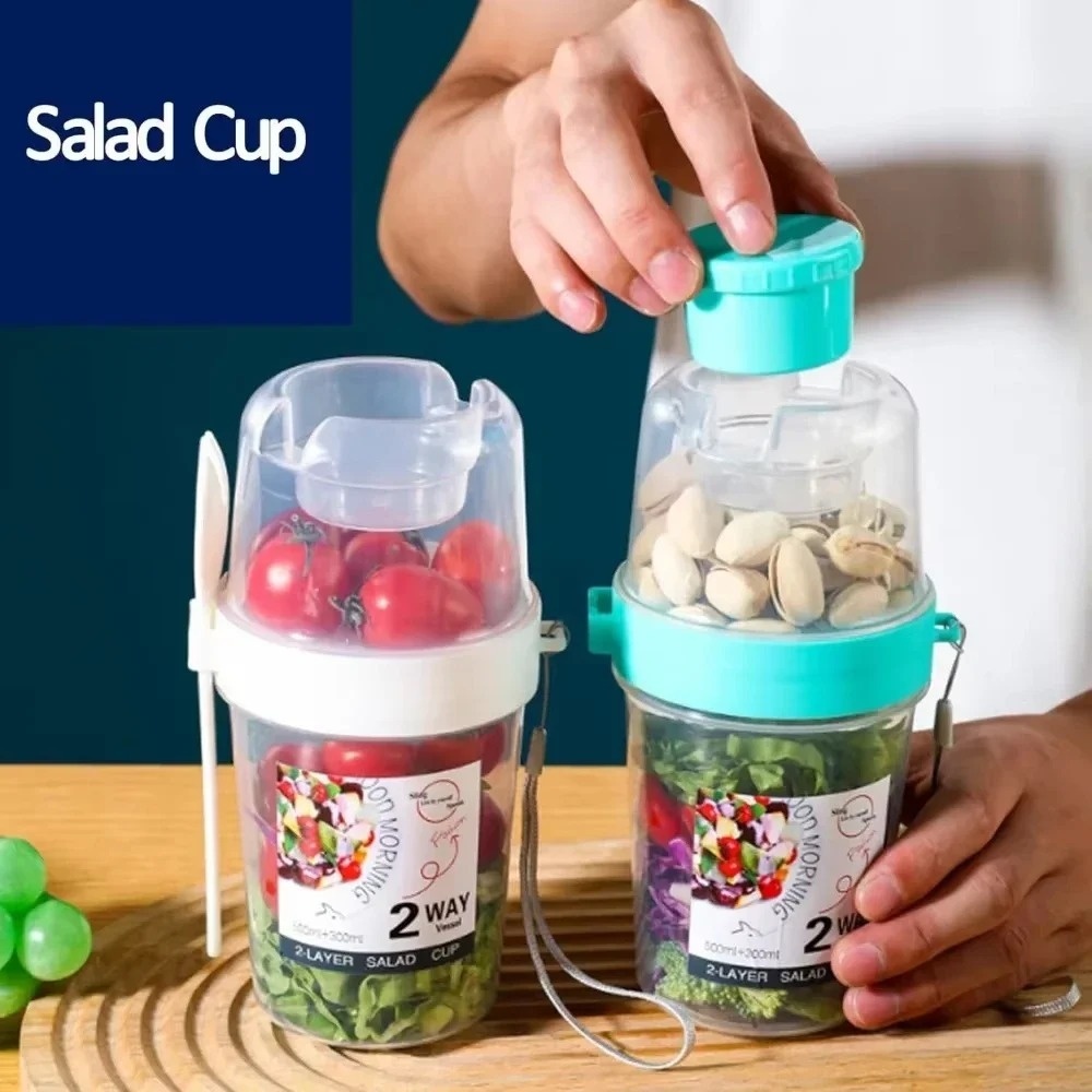 Portable Salad Cup Breakfast C - Snack Container Travel ulasan dan harga