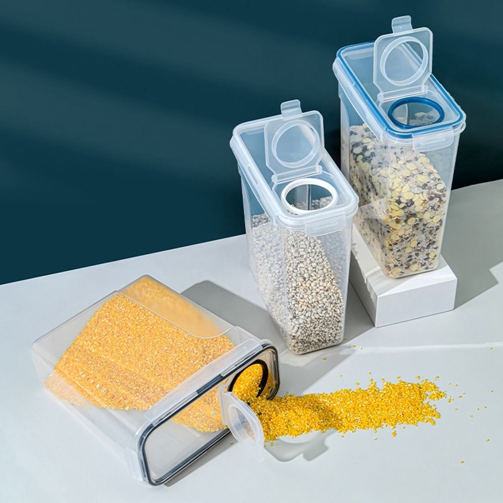 Plastic Cereal Storage Contain - Snack Container Travel ulasan dan harga