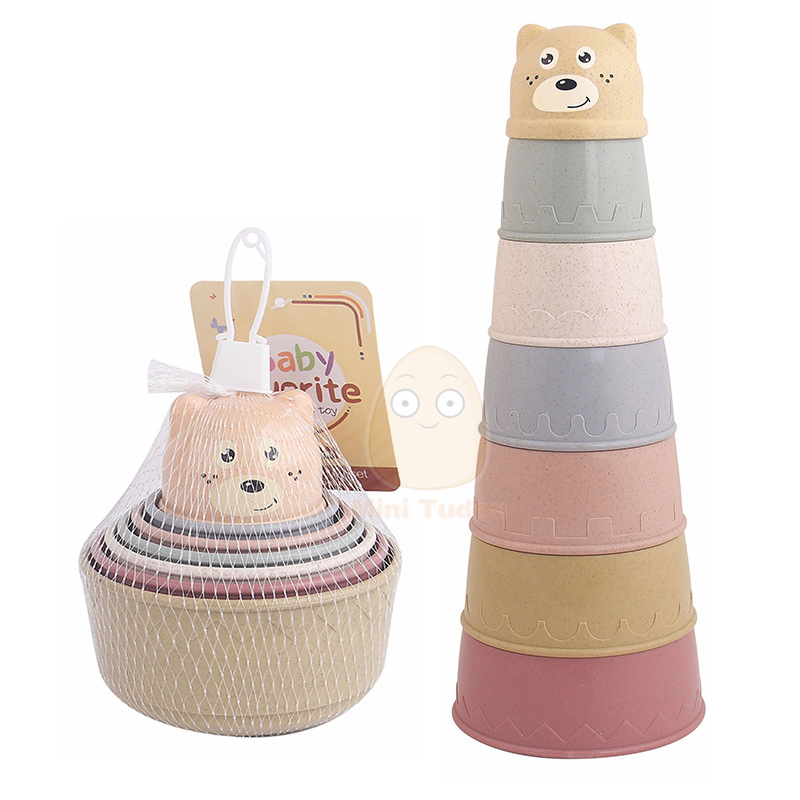 Baby Toys Stacking Cup Cartoon - Baby Food Nestum ulasan dan harga