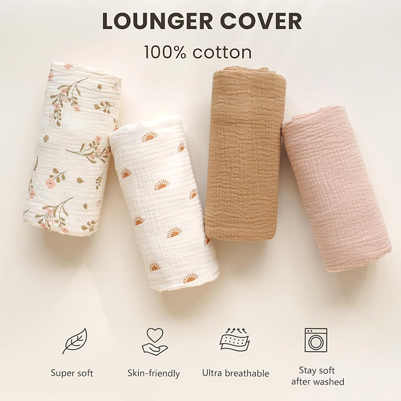 2PCS Baby Lounger Cover Muslin - Baby Food Nestum ulasan dan harga