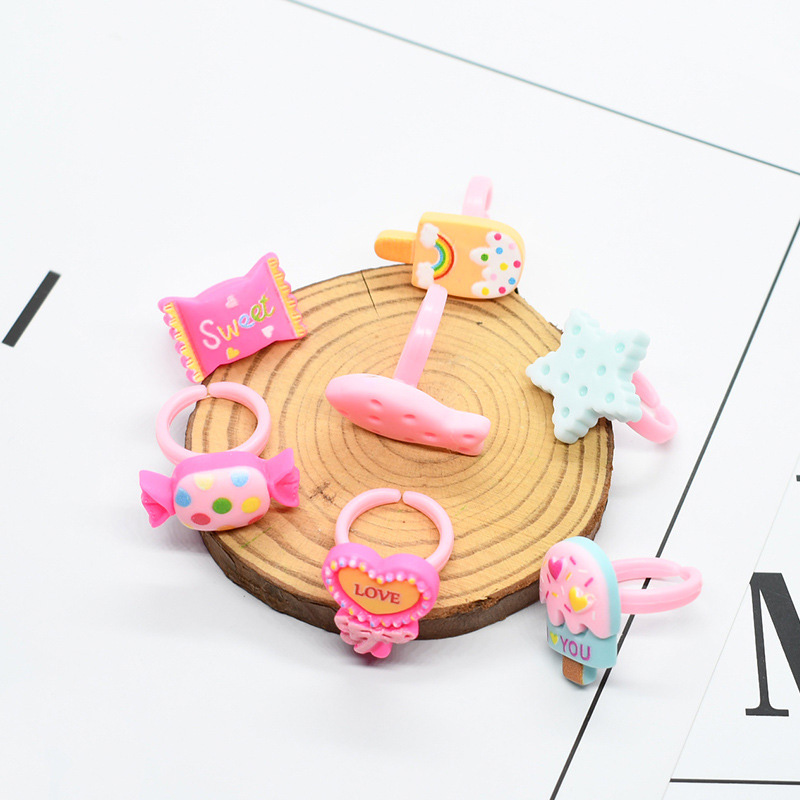 20pcs/lot Cute Kids Rings Cand - Baby Food Tracker ulasan dan harga