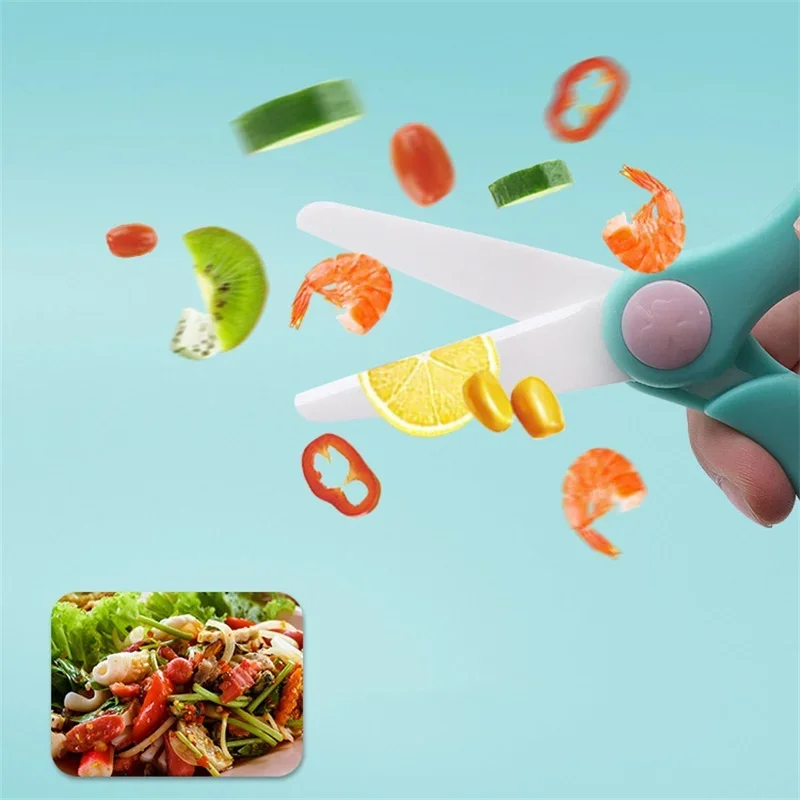 Ceramic Blade Kitchen Food Sci - Baby Food Scissors ulasan dan harga