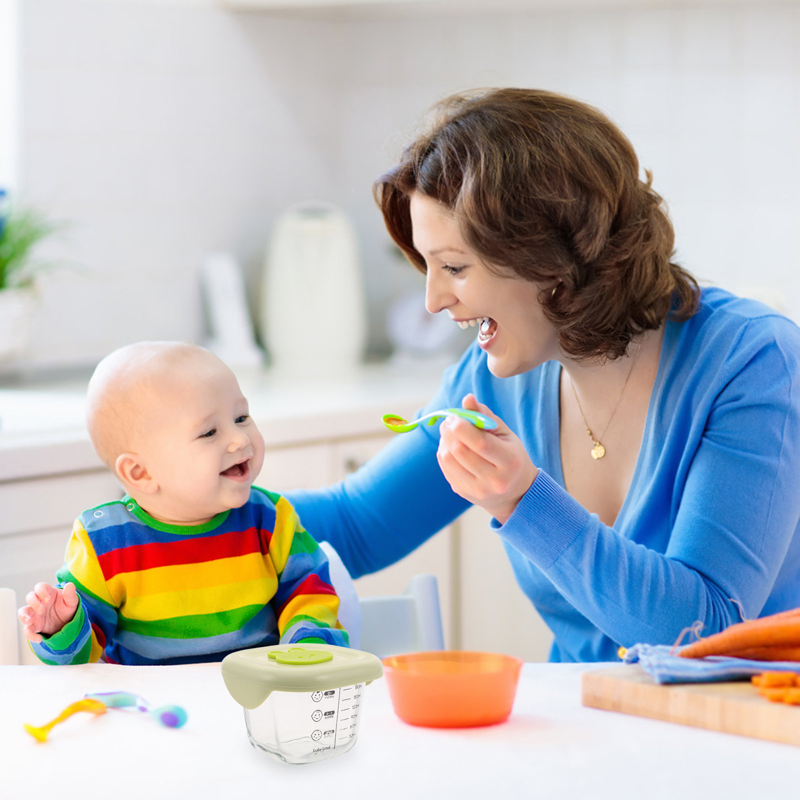 2Pcs Baby Food Storage Contain - Snack Container Travel ulasan dan harga