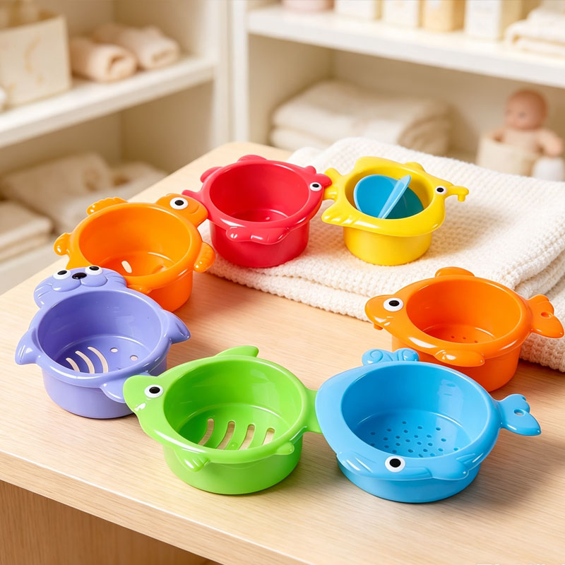 Baby Bath Toys Colorful Stacki - Baby Food Nestum ulasan dan harga