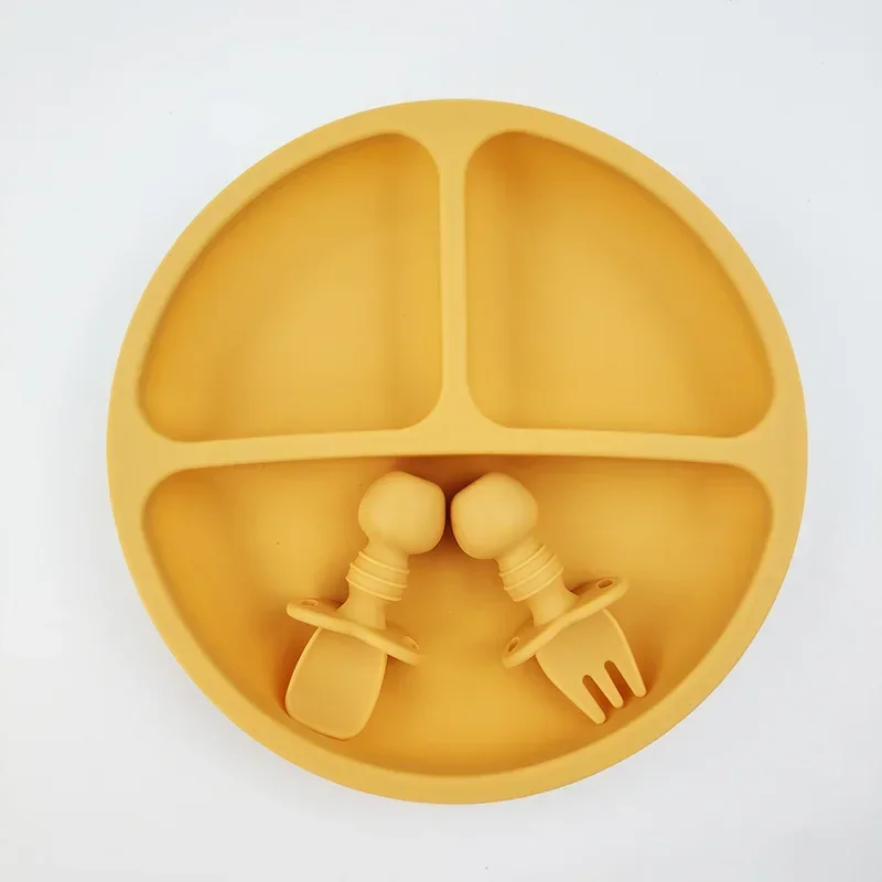 3Pcs Silicone Baby Feeding Set - Baby Food Tracker ulasan dan harga