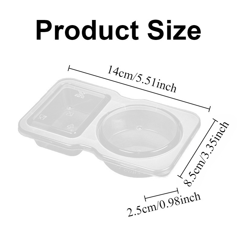 5/10/20/40PCS Double Compartme - Snack Container Travel ulasan dan harga
