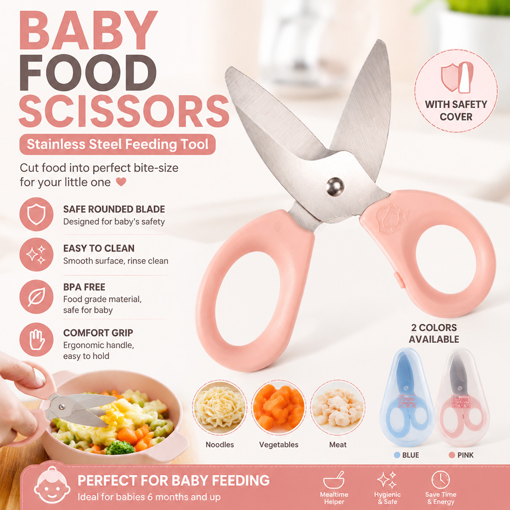 Baby Food Scissors Stainless S - Baby Food Scissors ulasan dan harga