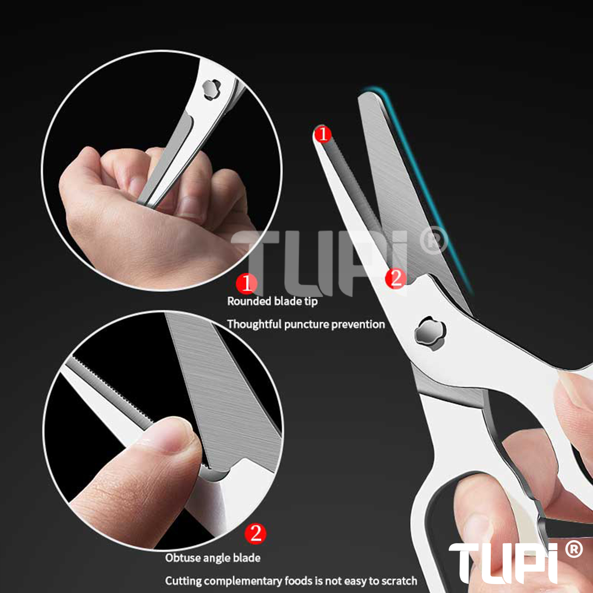 TUPI Baby Food Scissors - Food - Baby Food Scissors ulasan dan harga