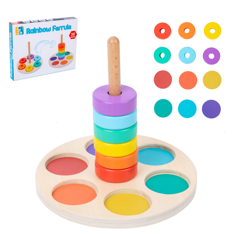 Baby Wooden Rainbow Stacking T - Baby Food Nestum ulasan dan harga