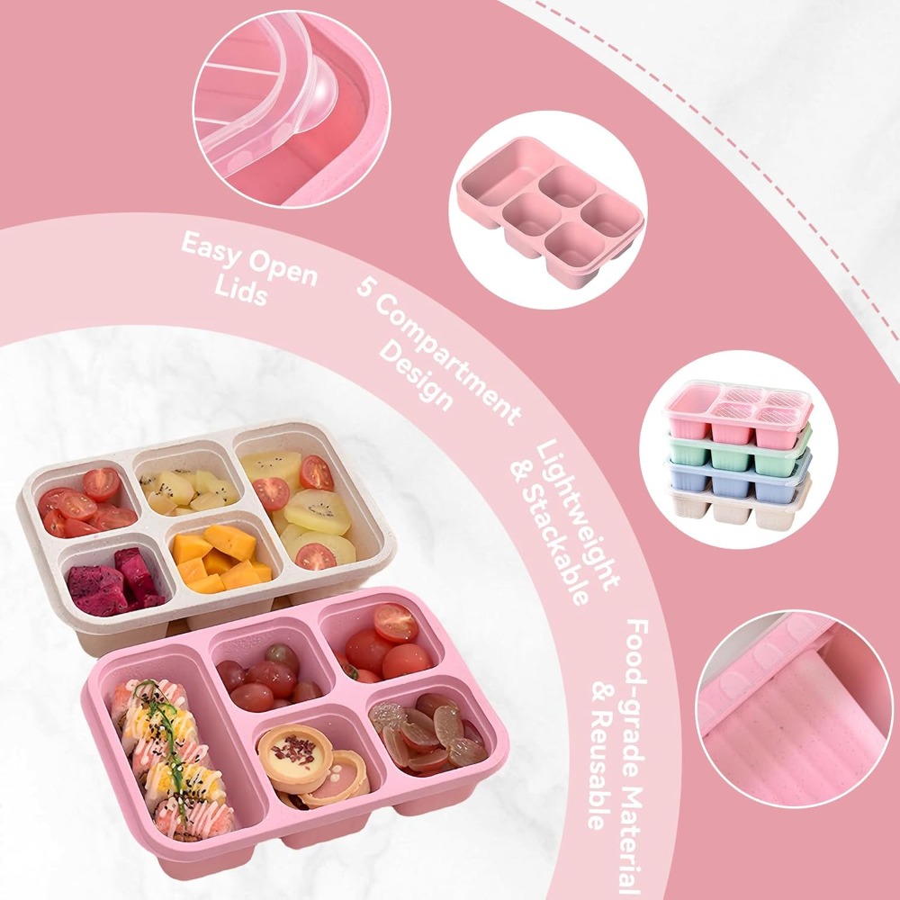 Bento Lunch Box with Reusable  - Snack Container Travel ulasan dan harga