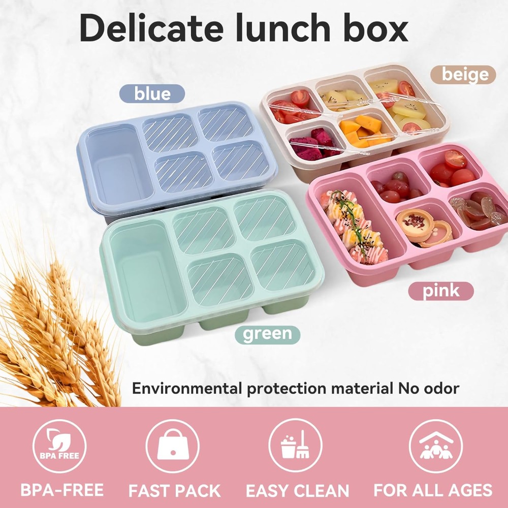 Bento Lunch Box with Reusable  - Snack Container Travel ulasan dan harga