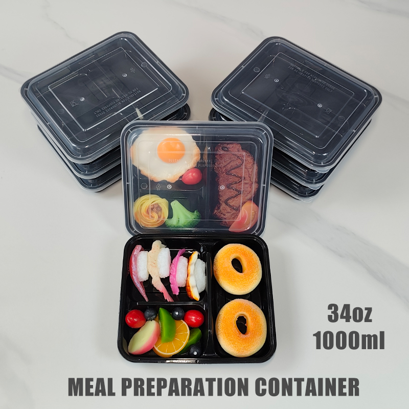 3-Compartment 34 Oz/1000 Ml, 1 - Snack Container Travel ulasan dan harga