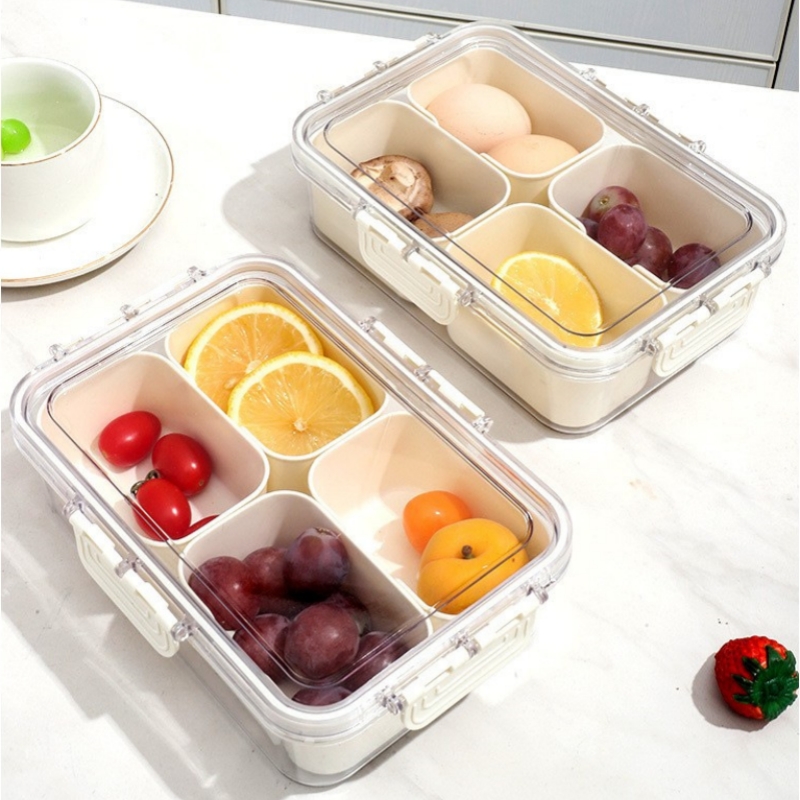 Clear 8/4-Compartment Snack Co - Snack Container Travel ulasan dan harga